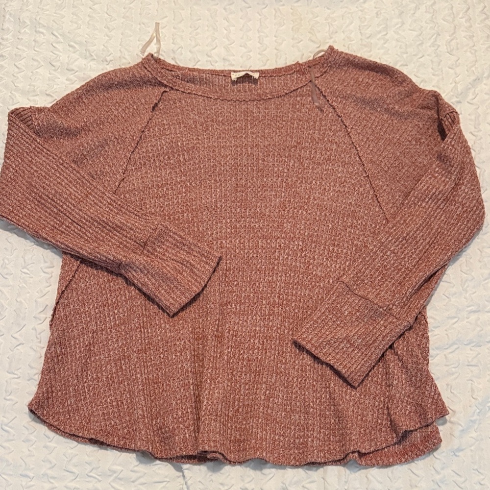 Cozy Pink Knit Sweater